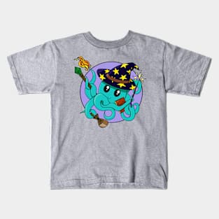 Octopus Wizard - Dungeons and Dragons Kids T-Shirt